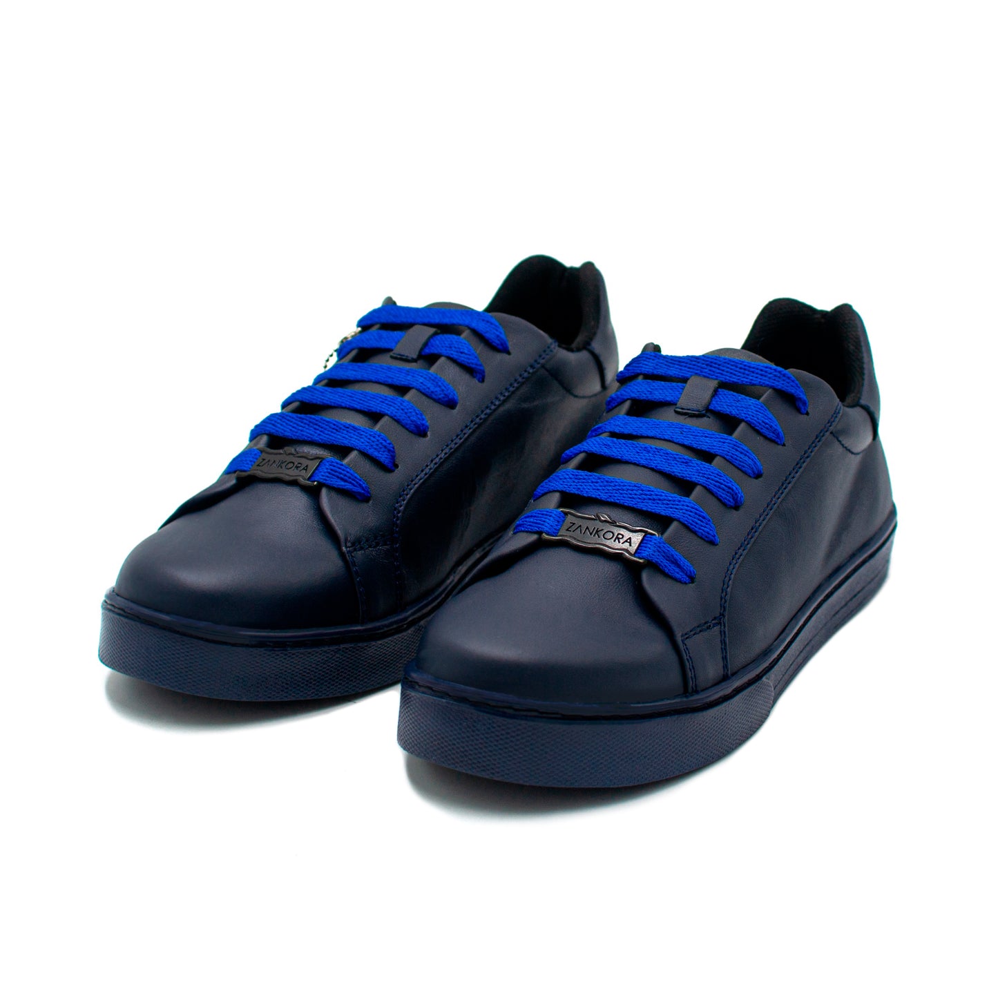 SNEAKER EN PIEL GENUINA DE BECERRO ITALIANO AZUL - HUI984J