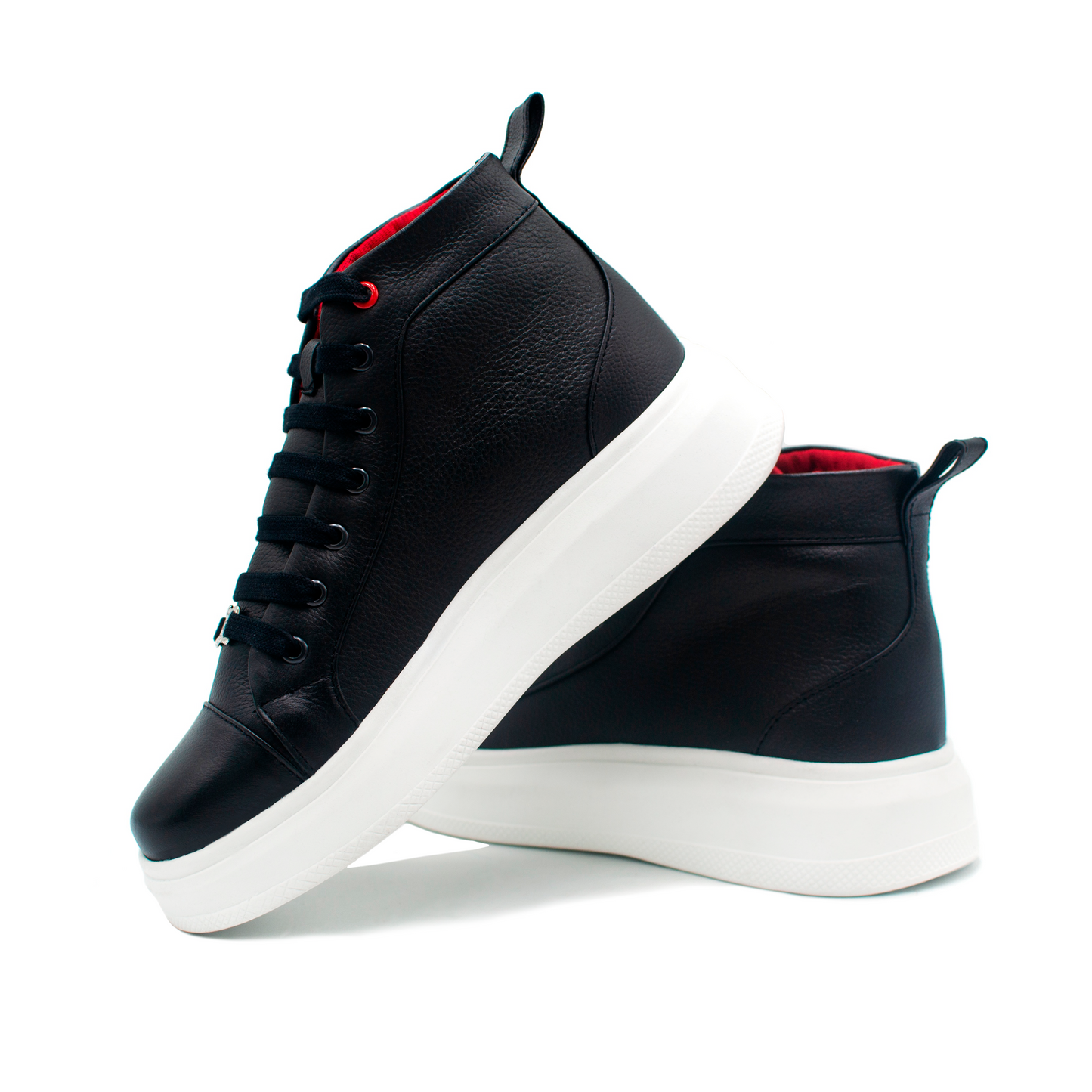 SNEAKERS TIPO BOTÍN COMPLETAMENTE EN PIEL GENUINA FLOTTER - BWE912