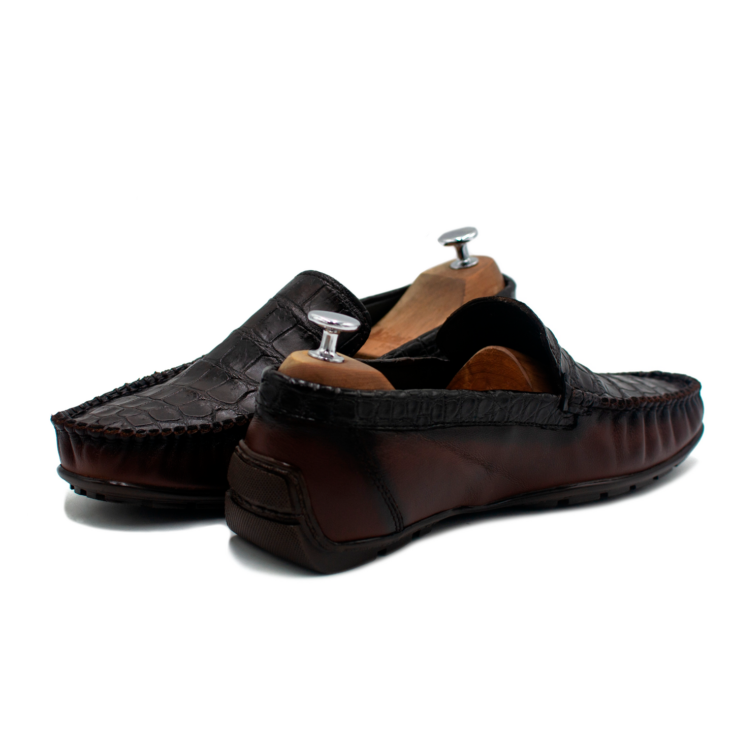 MOCASIN EN PIEL EXÓTICA DE COCODRILO - MOP302