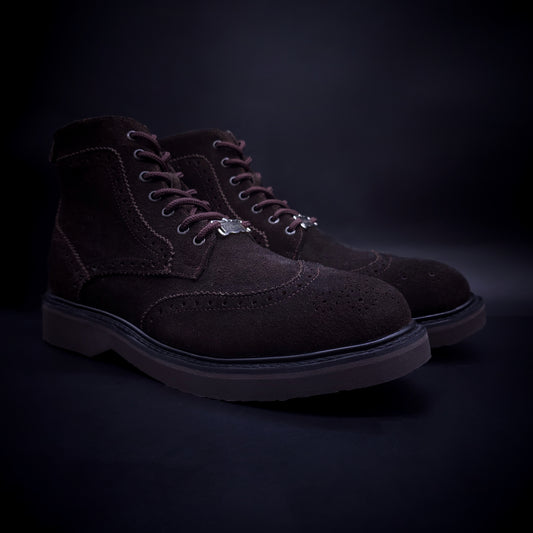 BOTA CASUAL YUKON BROGUE – PIEL GAMUZA CRUPÓN & SUELA ULTRA LIGHT -BTN388L