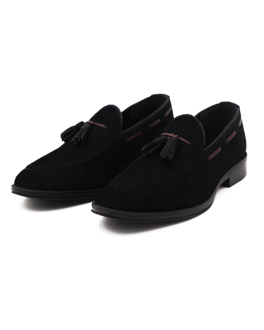 MOCASÍN CASUAL NEGRO PARA HOMBRE EN PIEL DE BECERRO (VACUNO)