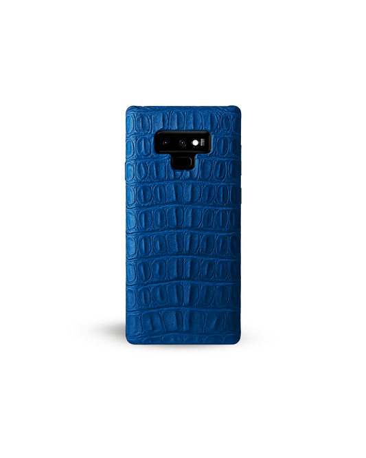 FUNDA / CASE / CARCASA PARA CELULAR EN PIEL / CUERO EXÓTIC DE COLA DE COCODRILO COLOR AZUL CIELO - CLA841F