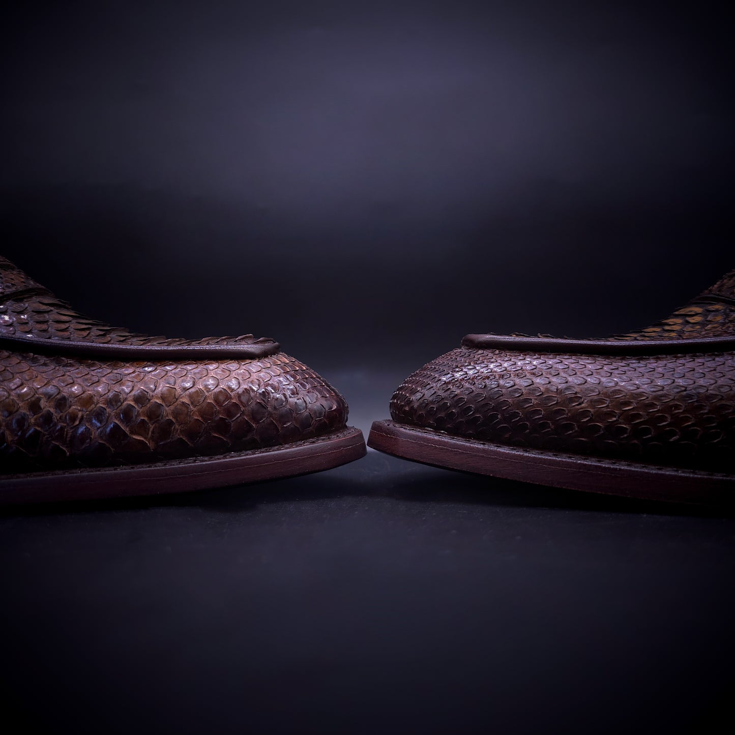 ZAPATO MOCASIN PENNY HERITAGE – ACABADO ESPRESSO SFUMATO - SERPIENTE PITÓN - GOODYEAR WELT - STG03RG