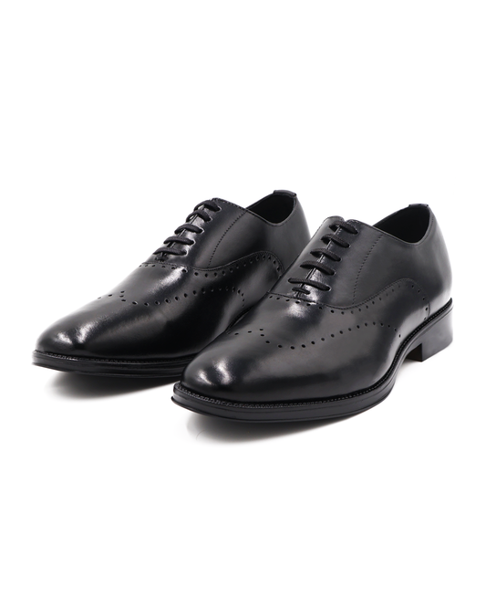 ZAPATO DE VESTIR OXFORD NEGRO EN PIEL DE BECERRO PARA HOMBRE