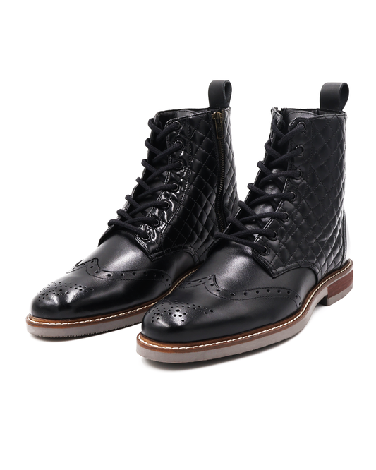 BOTA NEGRA PARA HOMBRE EN PIEL VACUNO