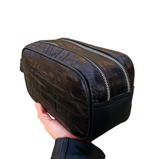 NECESER COMPLETAMENTE DE PIEL GENUINA DE ANGUILA - ANG846S