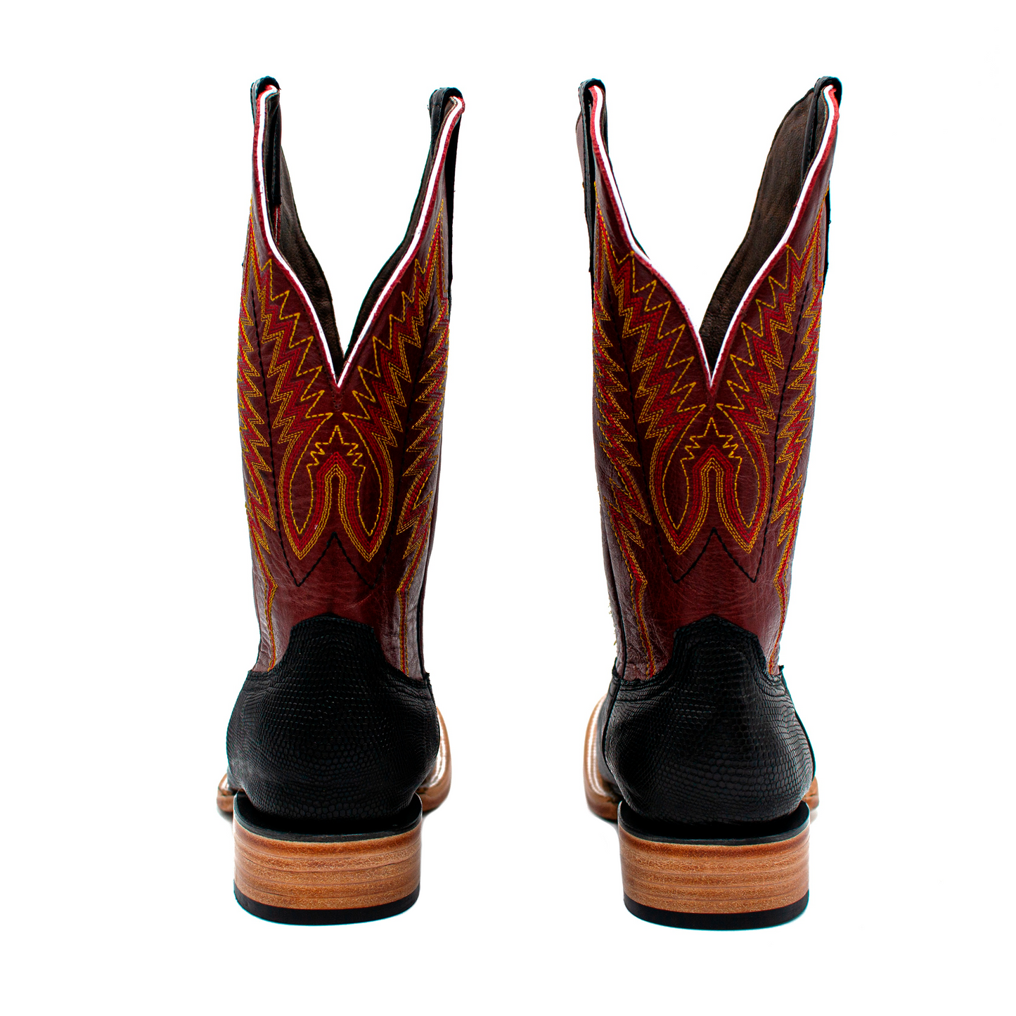 BOTAS VAQUERAS EN PIEL GENUINA DE BECERRO ITALIANO CON LIZARD - KOE021K