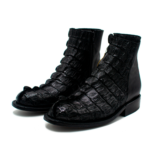 BOTÍN EN PIEL GENUINA EN COLA DE COCODRILO - OWI892L