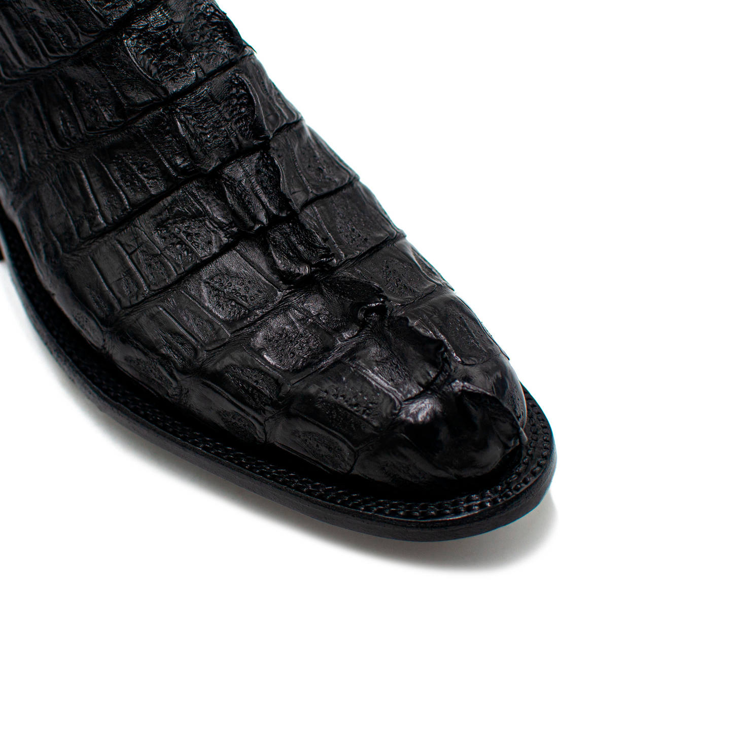 BOTÍN EN PIEL GENUINA EN COLA DE COCODRILO - OWI892L