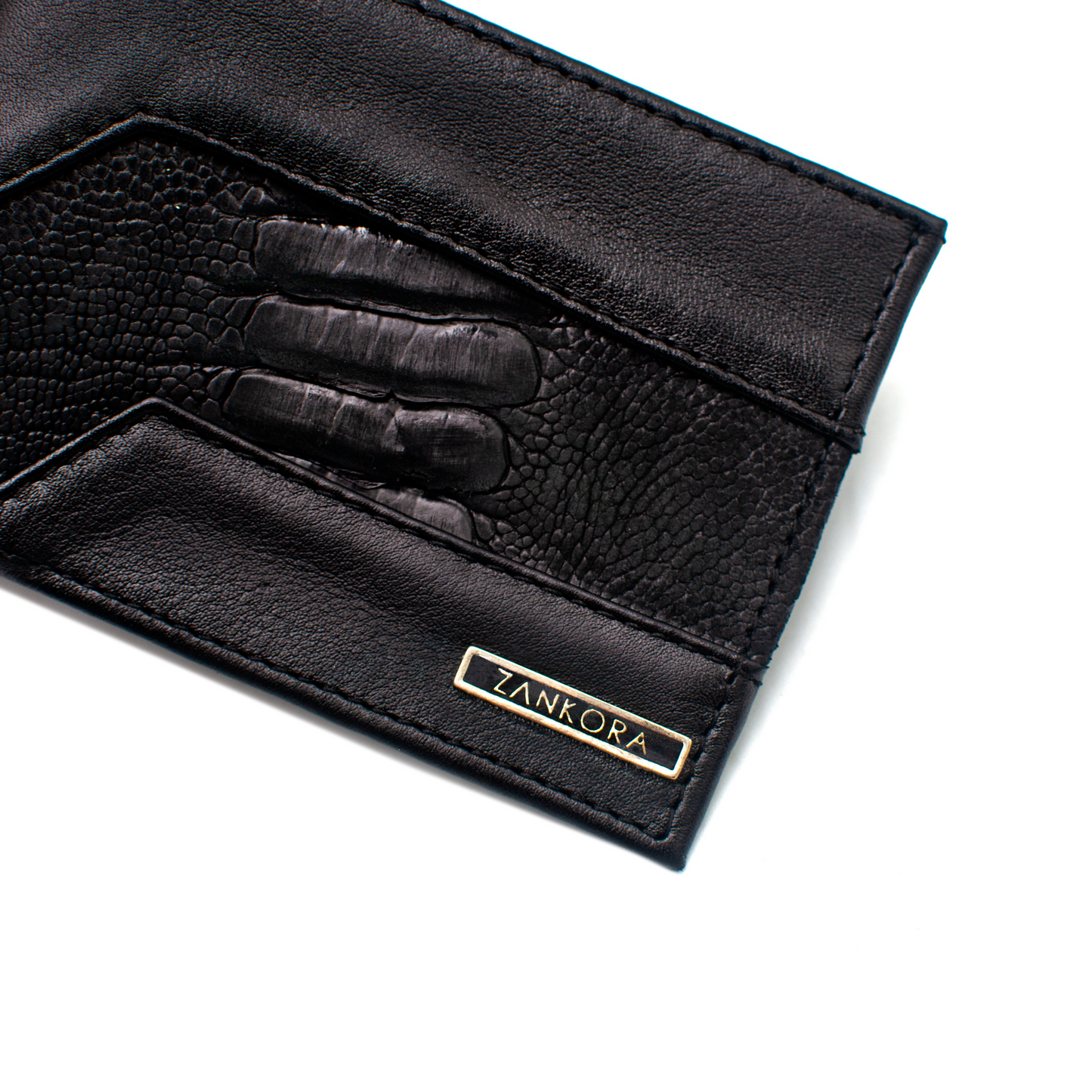 CARTERA EN PIEL GENUINA EN PATA DE AVESTRUZ - CRI230