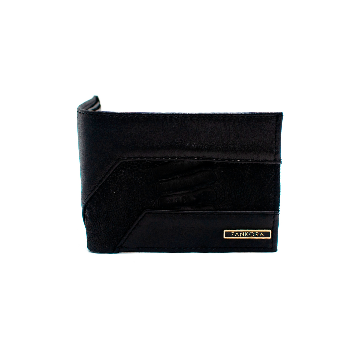 CARTERA EN PIEL GENUINA EN PATA DE AVESTRUZ - LPW033