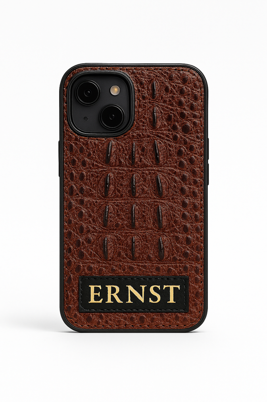 FUNDA / CASE / CARCASA PARA CELULAR EN PIEL /CUERO EXÓTIC DE NUCA DE CAIMÁN - CM378G