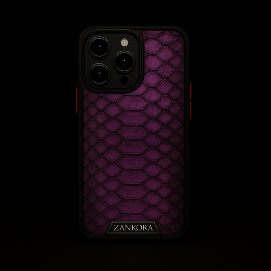 FUNDA / CASE / CARCASA PARA CELULAR EN PIEL / CUERO VACUNO GRABADO DE PITÓN - UFX781T