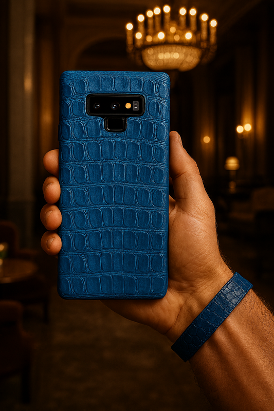 FUNDA / CASE / CARCASA PARA CELULAR EN PIEL / CUERO EXÓTIC DE PANZA DE COCODRILO - PZC309C