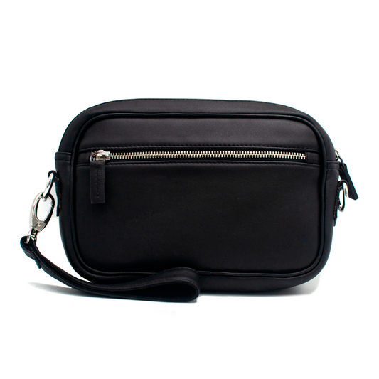 DOCUMENTERA DE MANO EN PIEL GENUINA DE PITÓN CON BECERRO ITALIANO - DIO982