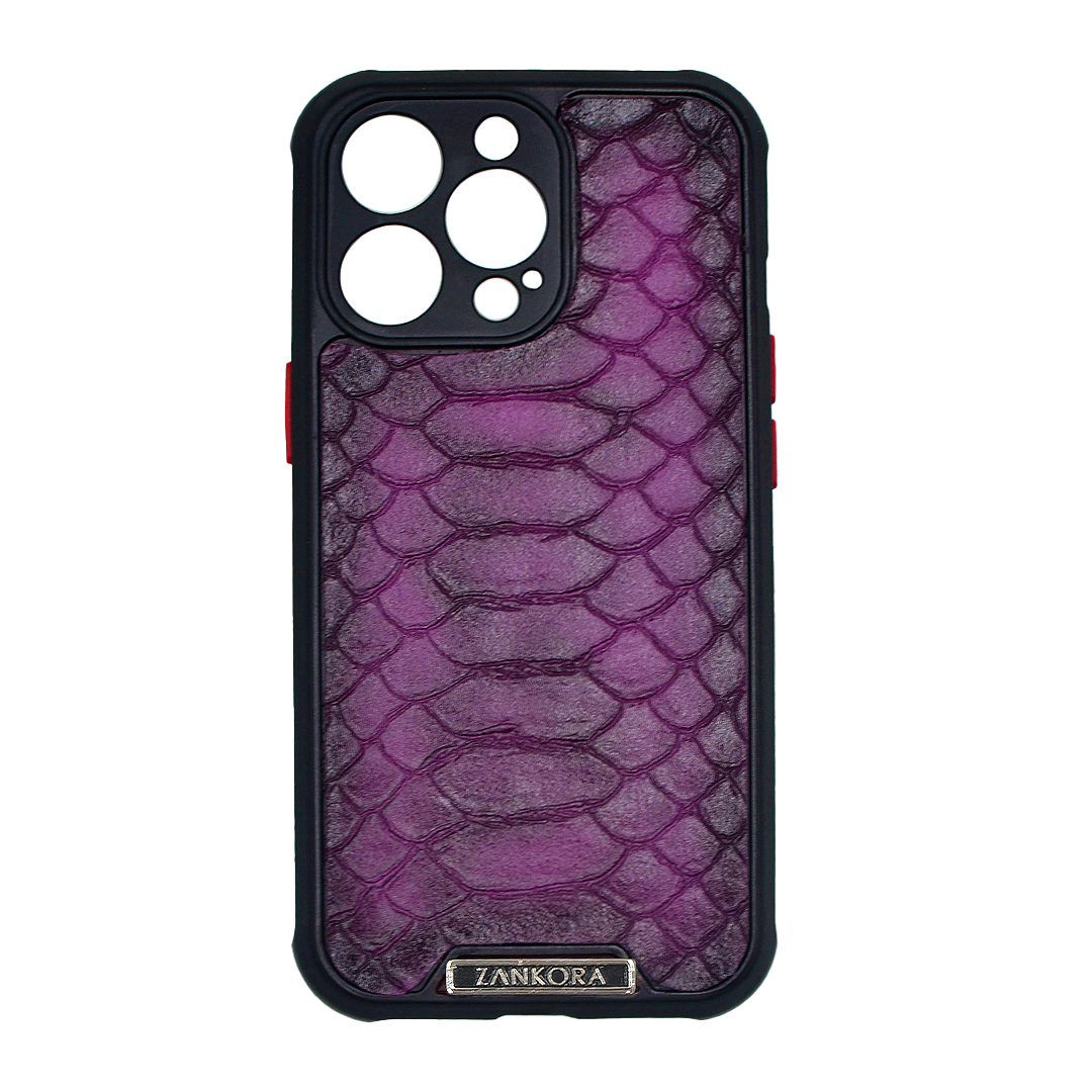 FUNDA EN PIEL GRABADA DE PITÓN - JIE392K