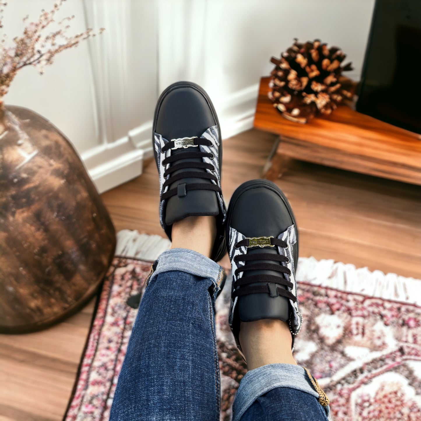 TENIS SNEAKER ZEBRA PARA DAMA MODELO VIOLETA - ZN87GY