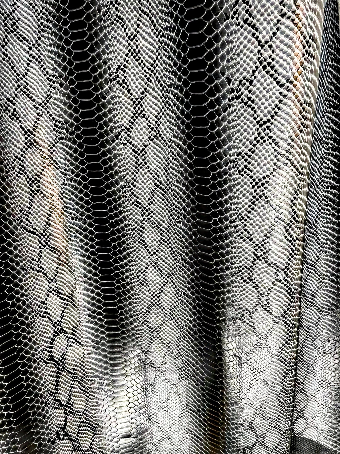 FUNDA / CASE / CARCASA PARA CELULAR EN PIEL / CUERO VACUNO GRABADO DE PITÓN - UFX781T