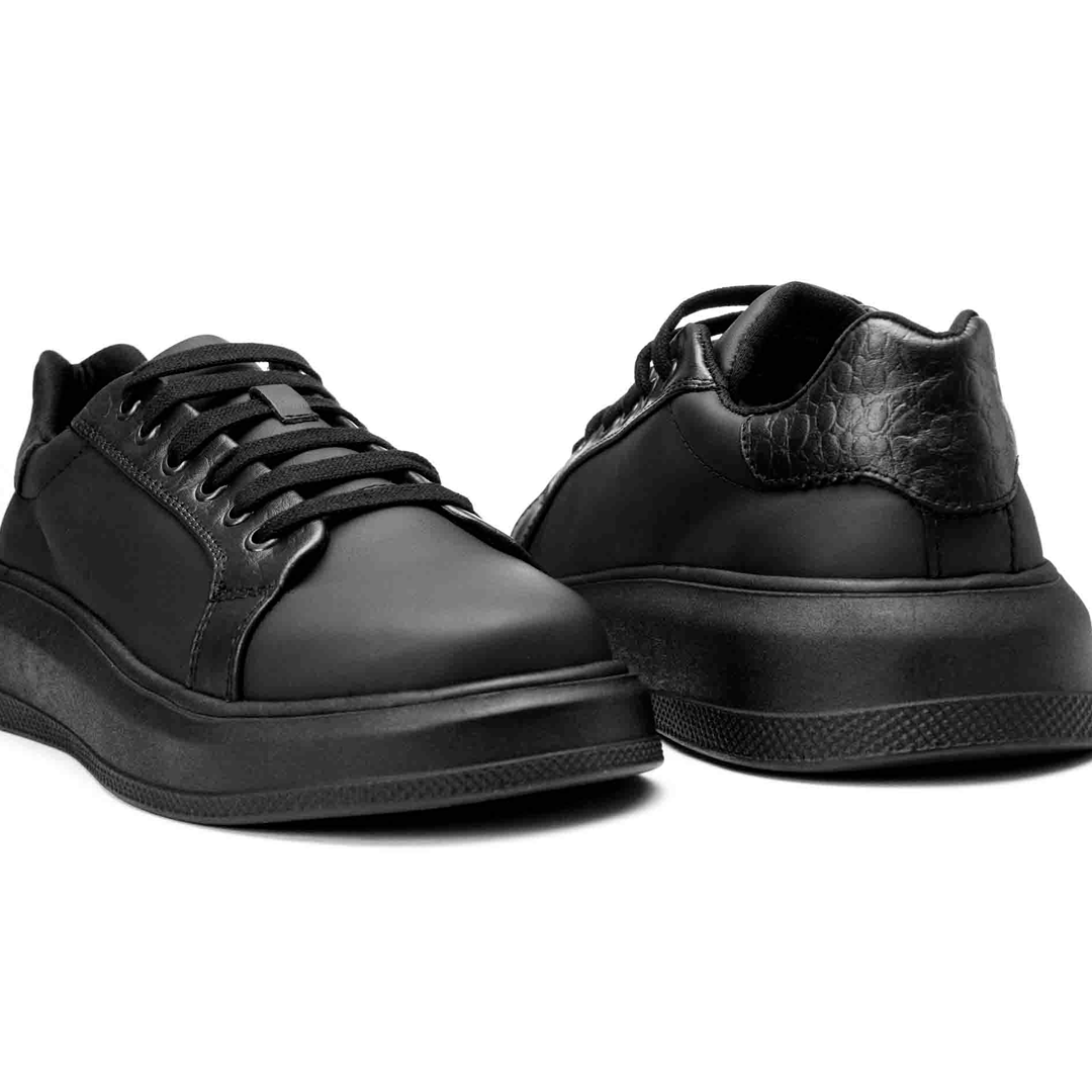 SNEAKER EN PIEL GENUINA DE BECERRO CON COCODRILO - JOW092J