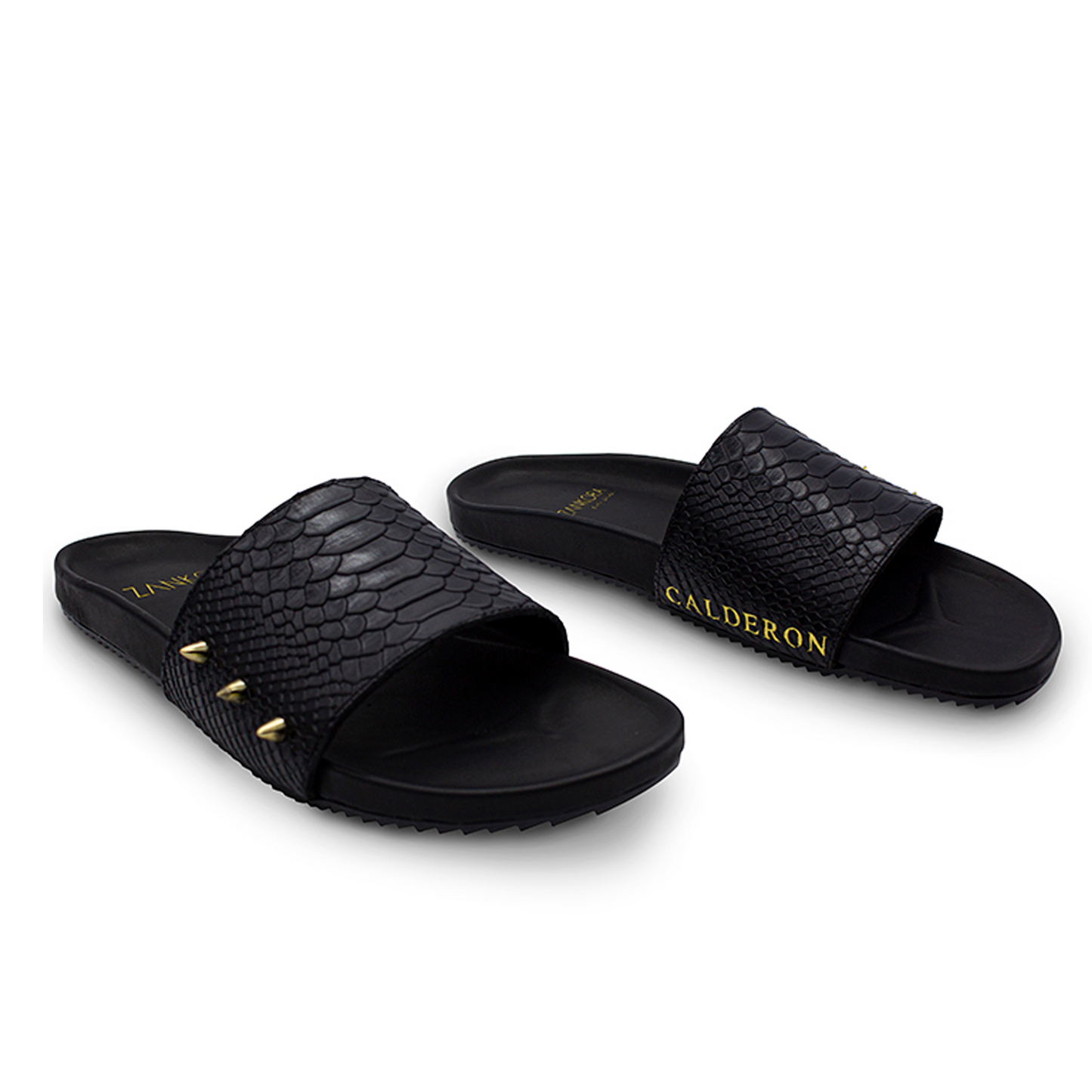 SANDALIAS DE PIEL DE RES GRABADO PITÓN PARA CABALLERO - SDH-4
