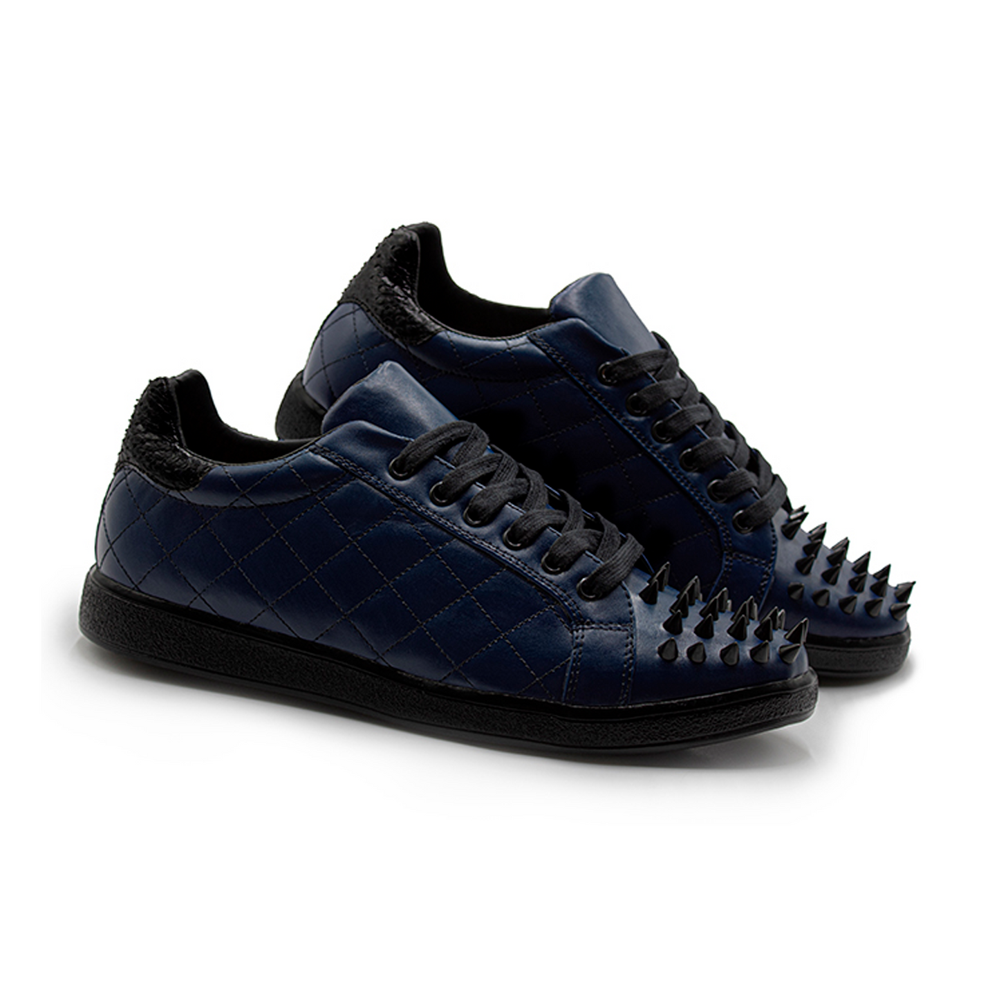 TENIS SNEAKERS CAPITONADOS DE BECERRO ITALIANO - AZY589H