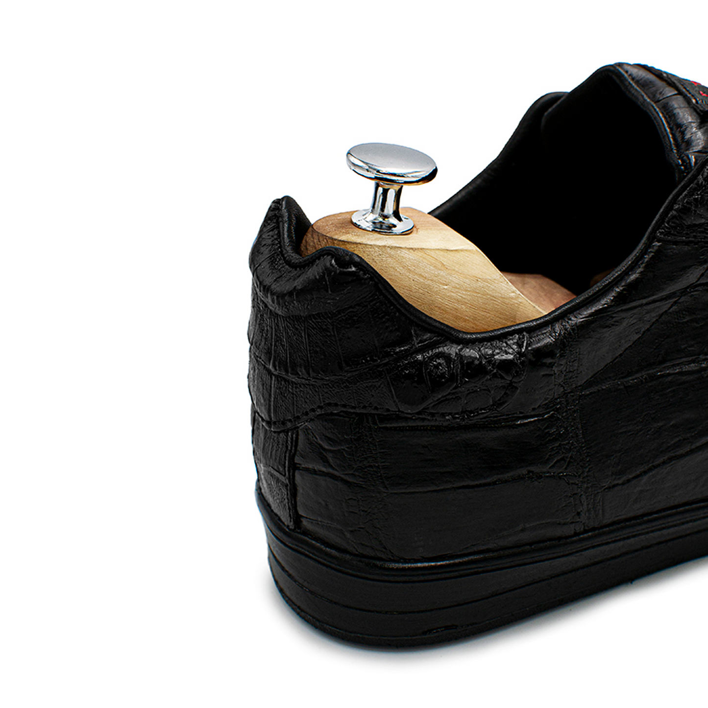 TENIS SNEAKERS COMPLETAMENTE DE COCODRILO BLACK CHERRY - S84LY9H