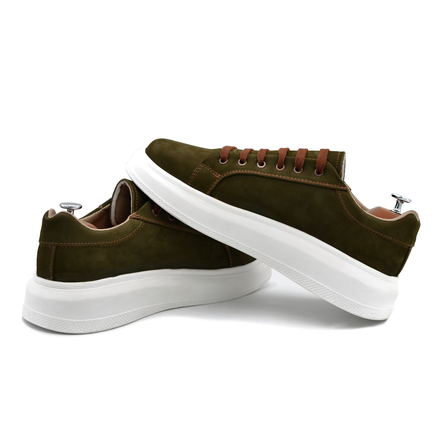 TENIS SNEAKERS COMPLETAMENTE NOBUCK VERDE - FWO102L