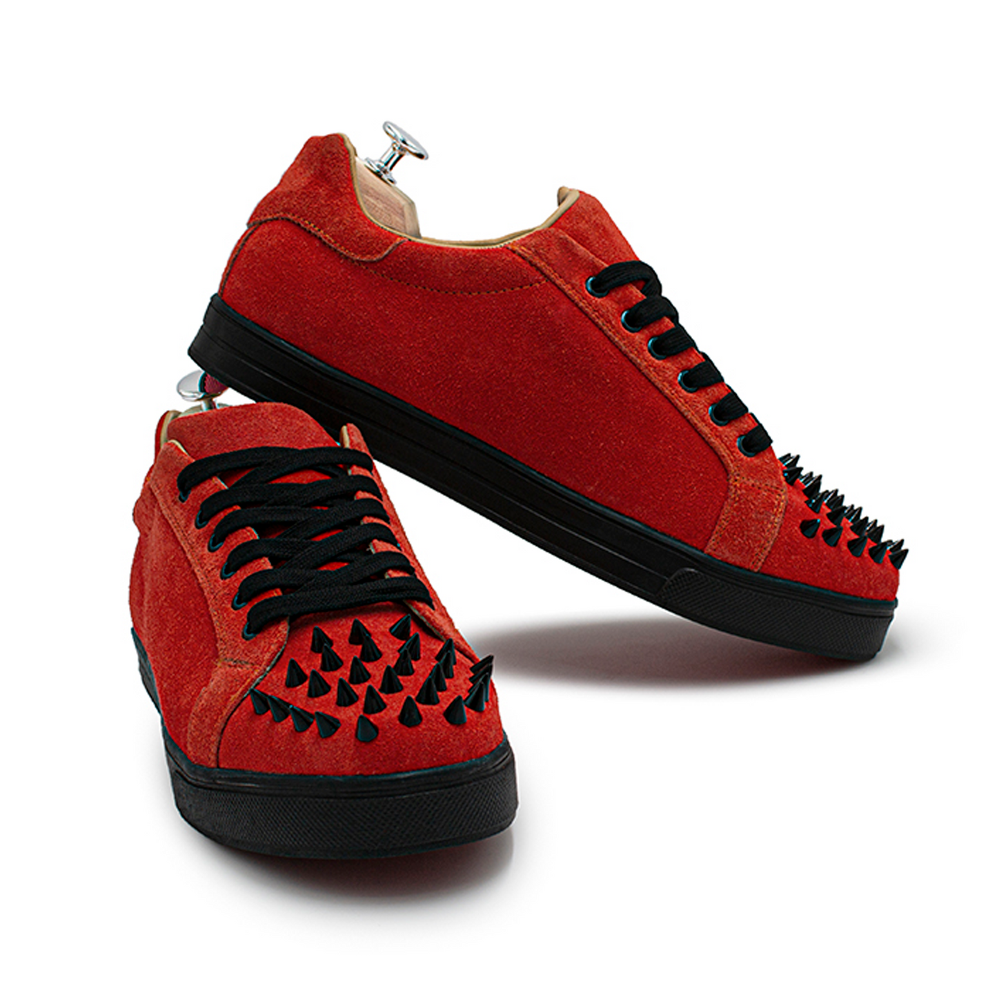 TENIS SNEAKERS DE PIEL GAMUZA CON ESTOPEROLES - GMZ8549H