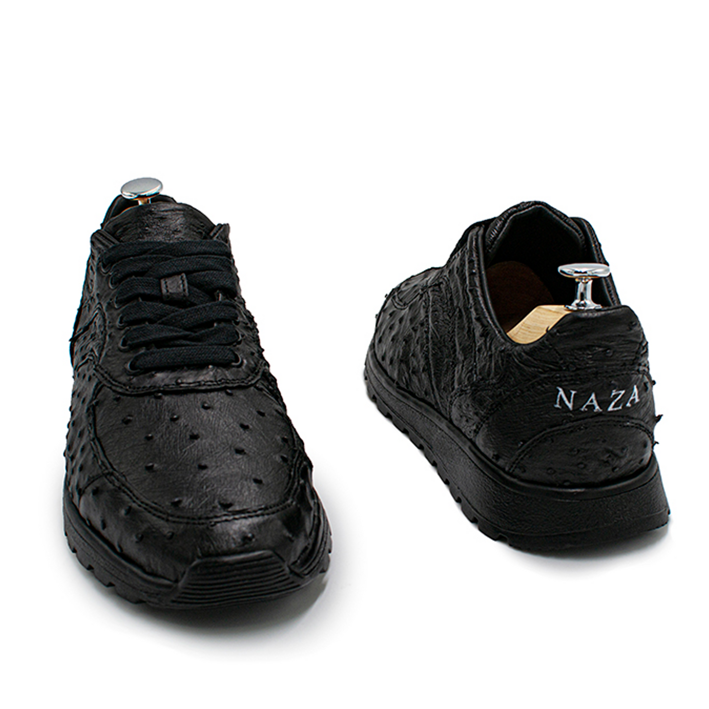 TENIS SNEAKERS MODELO INVICTUS DE PIEL EXÓTICA DE AVESTRUZ - CPA998TY