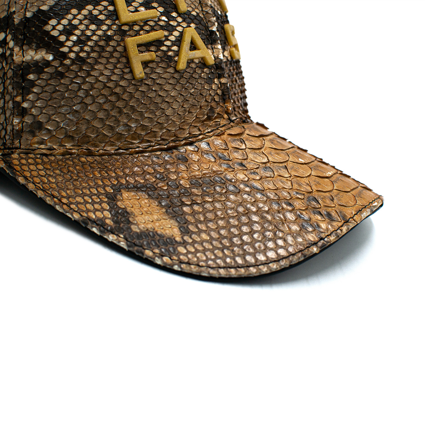 GORRA DE PITÓN COLOR MIEL - GOR390S