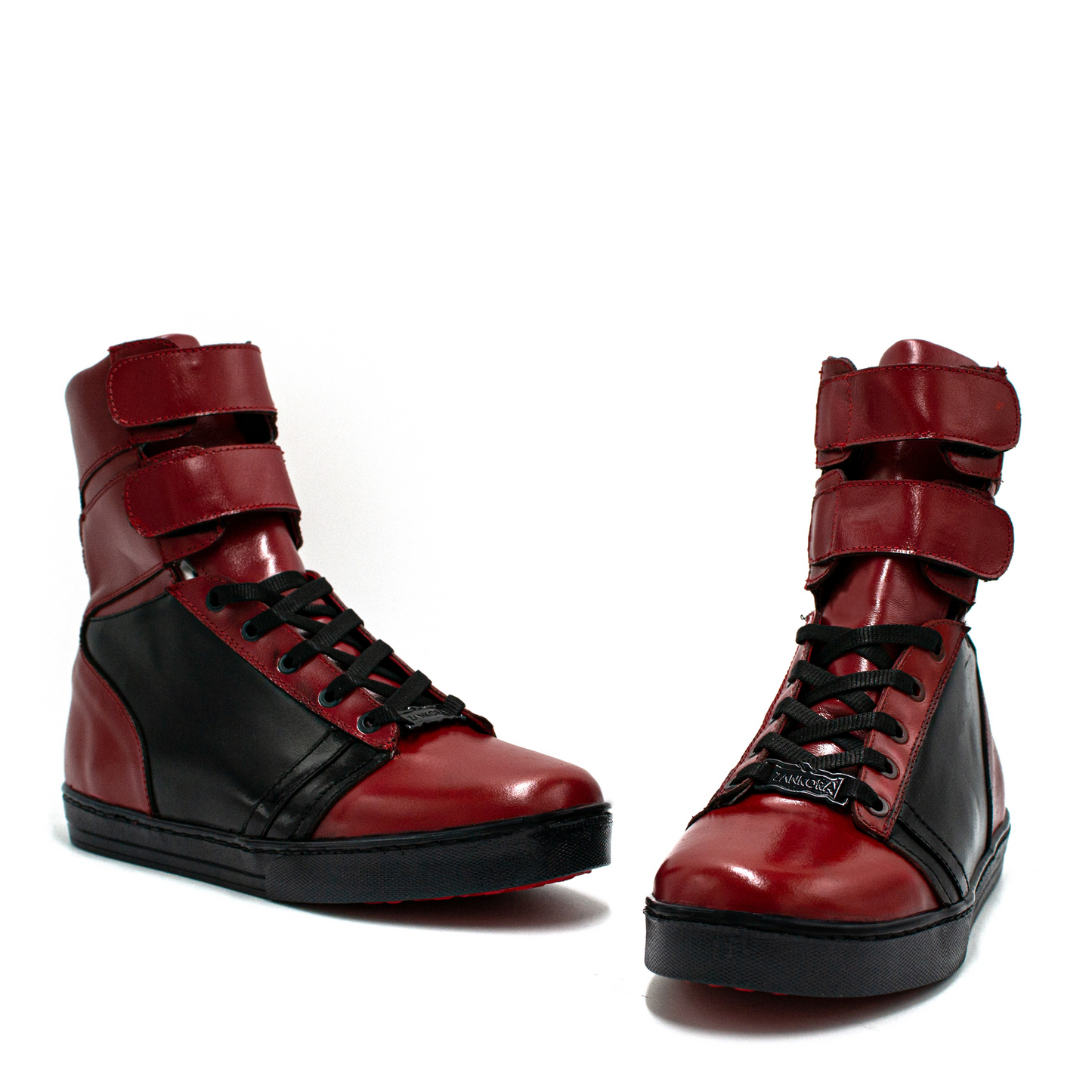 TENIS BOTINES ROJOS DE BECERRO ITALIANO JKI980L