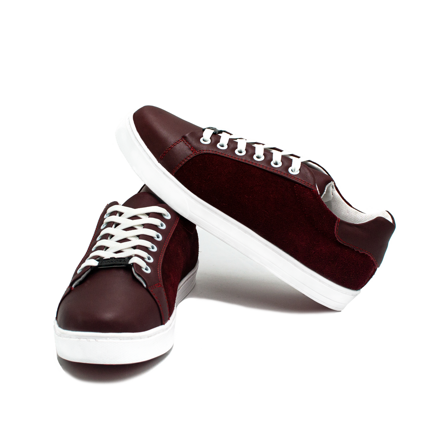 SNEAKERS DE BECERRO ITALIANO GAMUZA ROJO - JKO937K