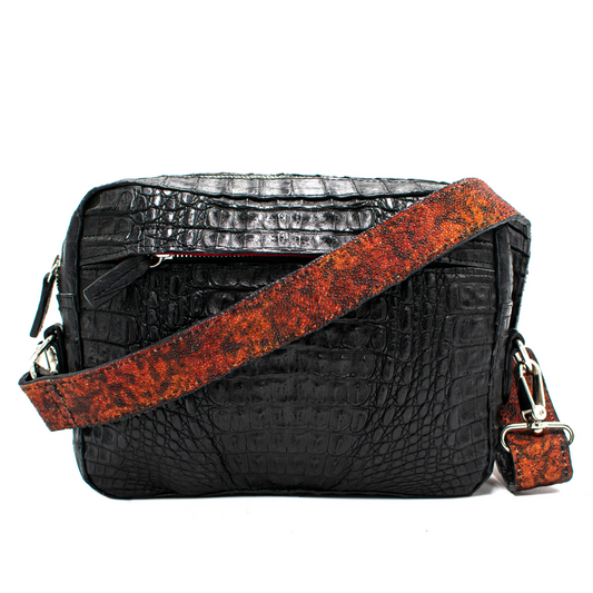 BANDOLERA COMPLETAMENTE DE COCDRILO CON MANTARRAYA - HGJ845U