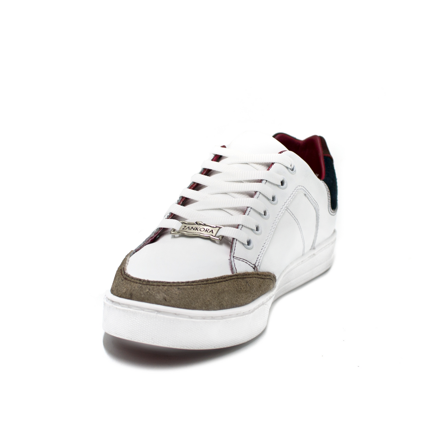 TENIS SNEAKERS DE BECERRO ITALIANO CON APLICACIONES EN GAMUZA - SJA384U