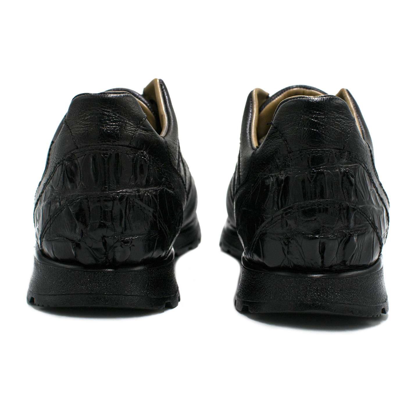 SNEAKERS DE BECERRO ITALIANO CON COCODRILO -JHU782F