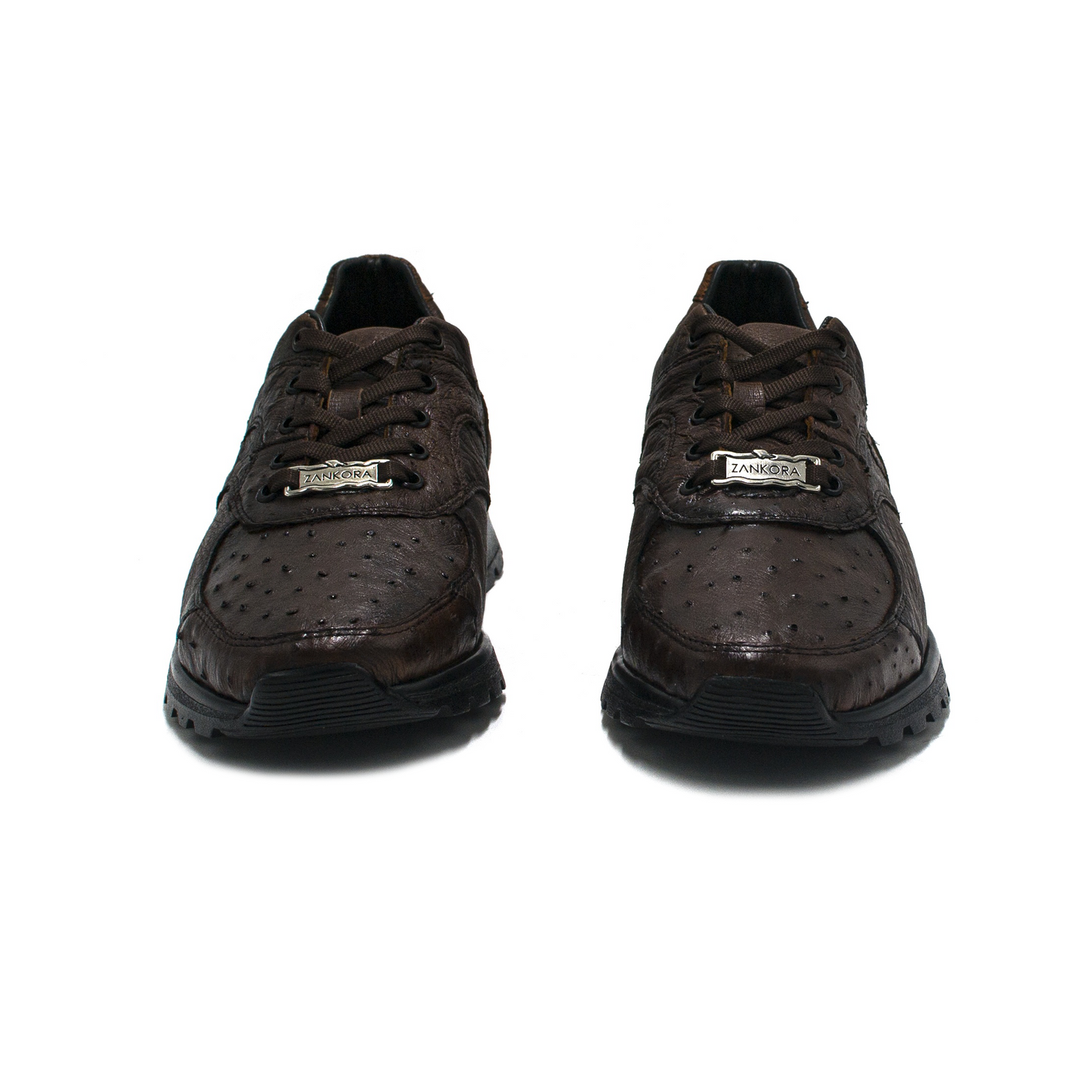 TENIS SNEAKERS MODELO INVICTUS DE PIEL EXÓTICO DE AVESTRUZ - JUI879JK