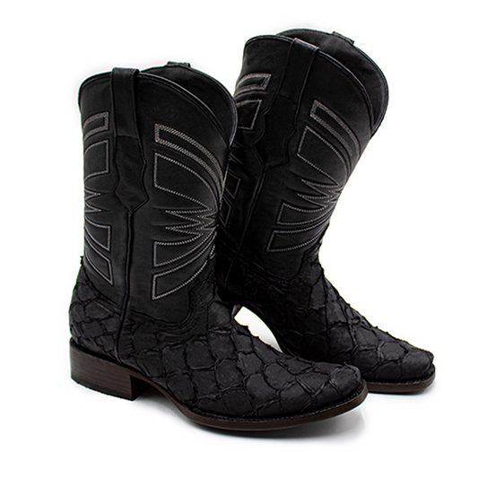 BOTAS VAQUERAS DE PIEL EXÓTICA DE PESCADO PIRARUCU - BV958PZ