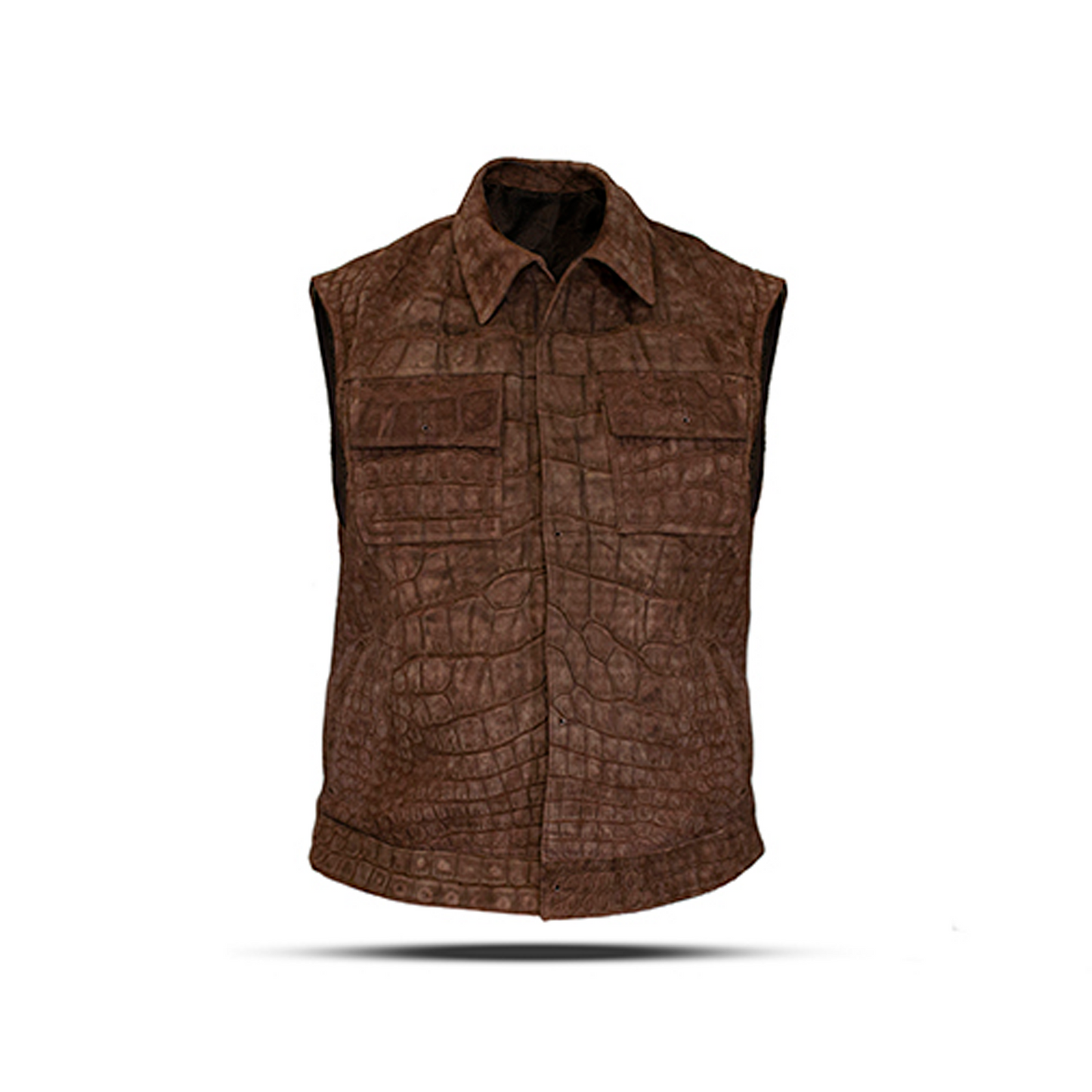 CHAMARRA PARA CABALLERO EN PIEL EXÓTICA DE COCODRILO AMERICAN ALLIGATOR - CJE94C