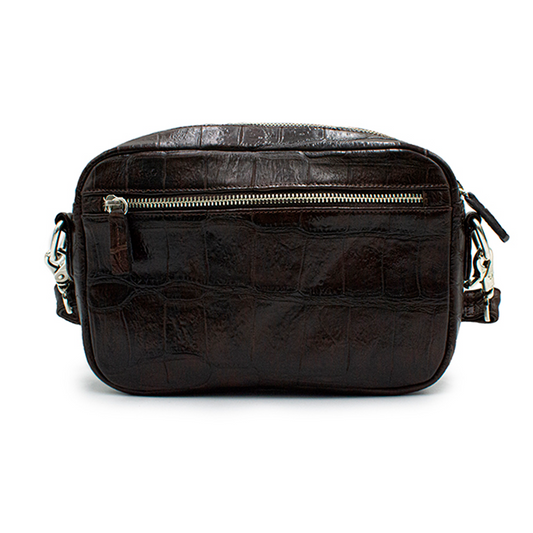 DOCUMENTERA DE PIEL GENUINA DE COCODRILO CON CORREA - DCM9858F