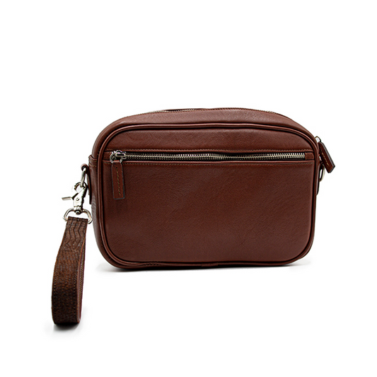 DOCUMENTERA DE MANO CON ASA EN PIEL EXÓTICA DE LIZARD - DML563N