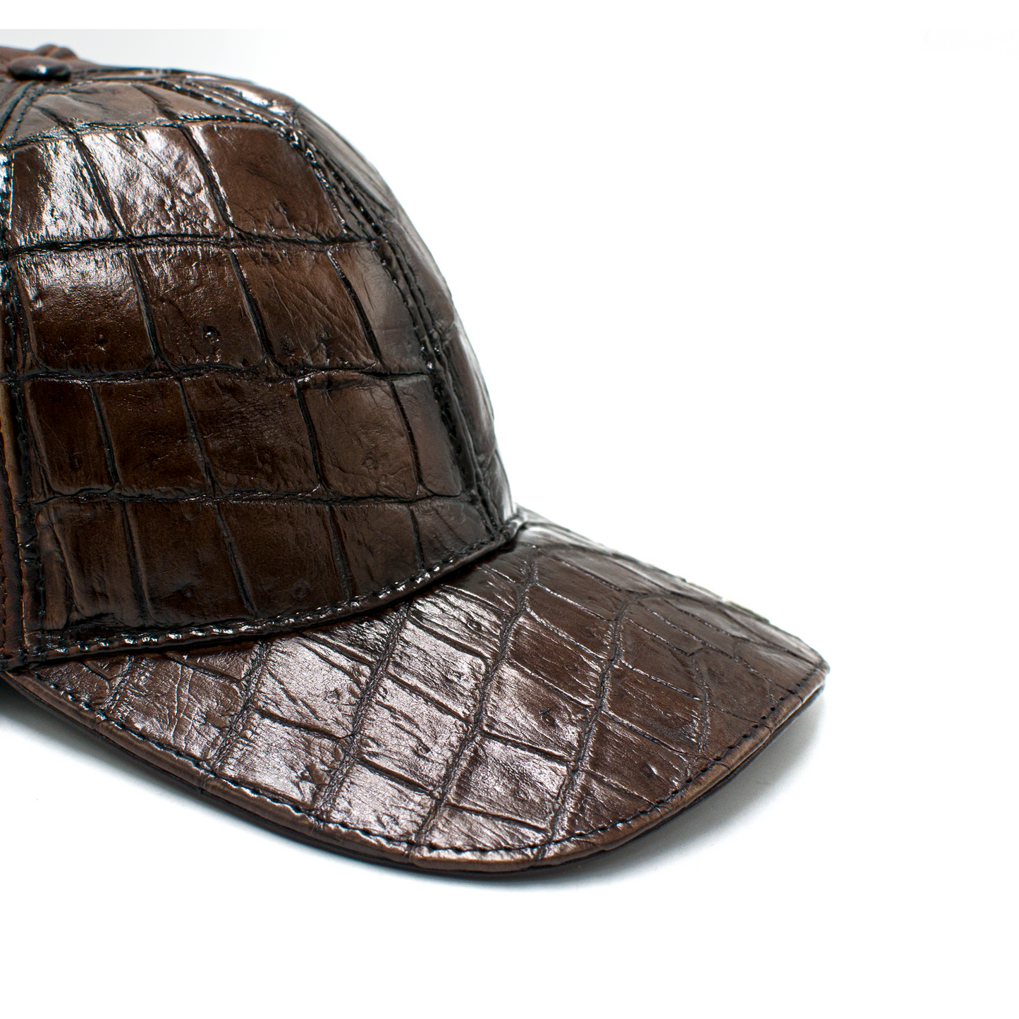 GORRA EN PIEL GENUINA PANZA DE COCODRILO CON BECERRO - DEI239W