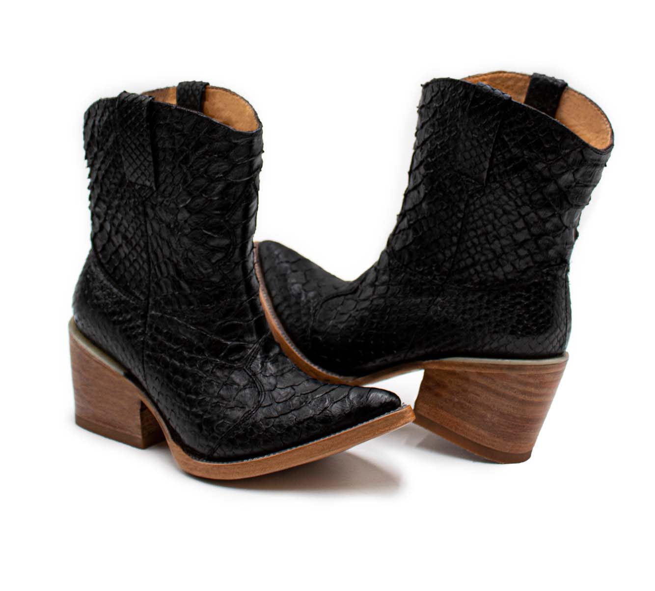 BOTÍN DE PIEL EXÓTICA DE PITÓN PARA DAMA - DBV138R