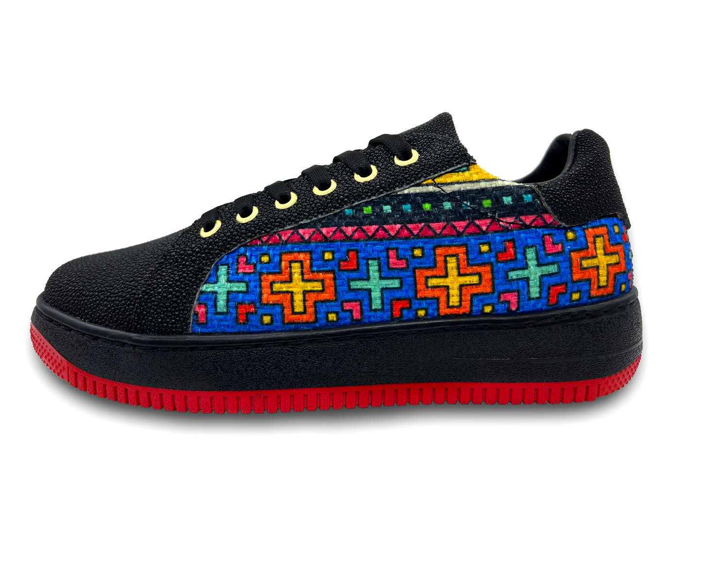TENIS AIRFORCE DE MANTARRAYA GRANO CON TEXTIL - HGW274A