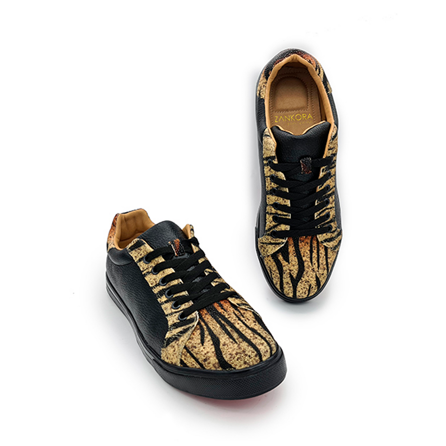 TENIS EN PIEL DE MANTARRAYA TIGRE - TNH-51