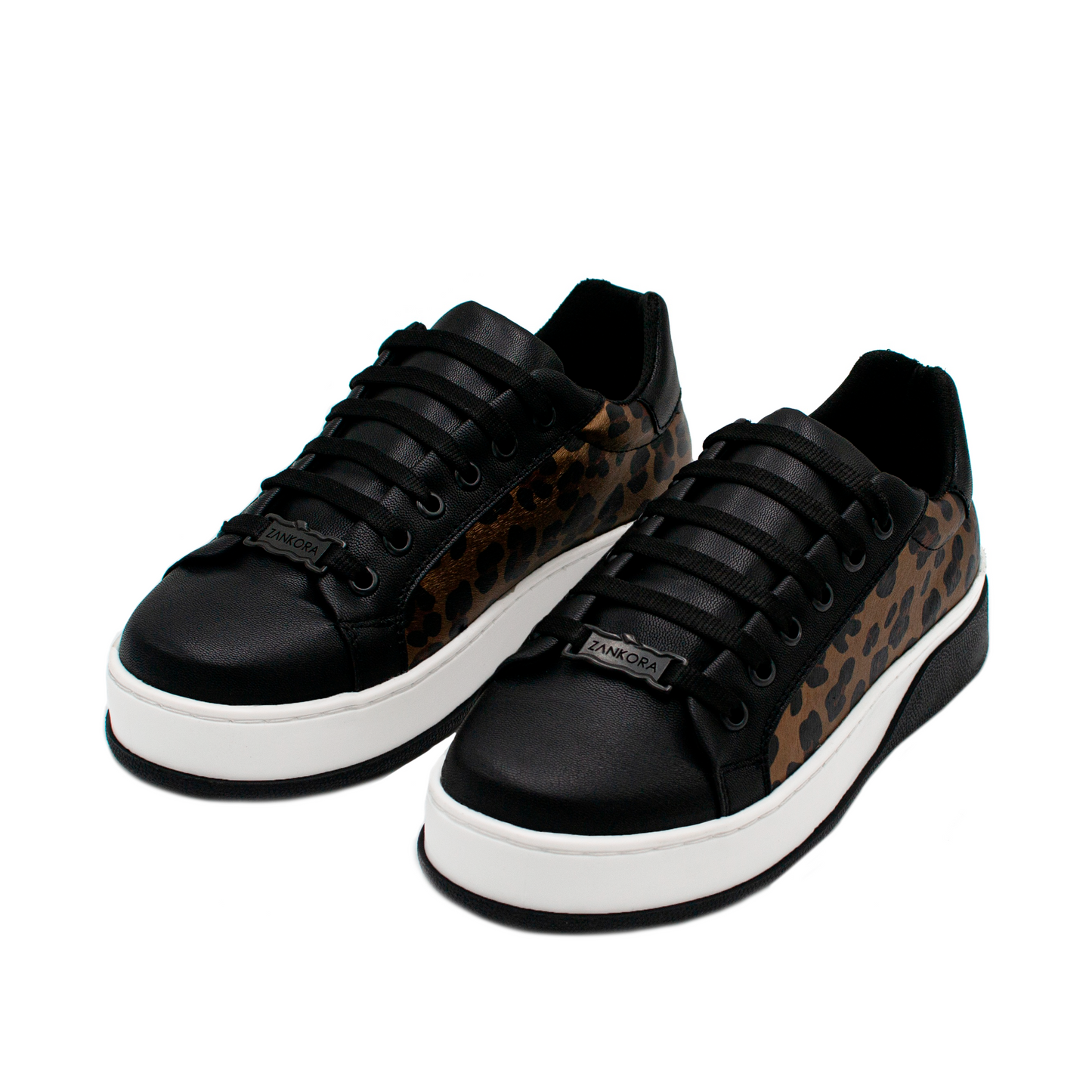TENIS SNEAKERS TIPO JAGUAR CON PIEL DE BECERRO ITALIANO - KJI298U