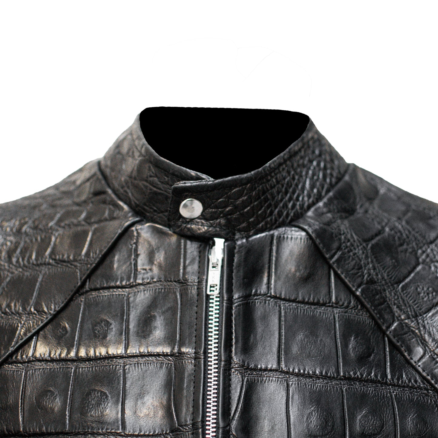 CHAMARRA CASUAL SPORT PARA CABALLERO EN PIEL EXÓTICA DE ALLIGATOR - CBA485A