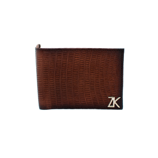 CARTERA EN PIEL GRABADA DE LIZARD - LPW0124