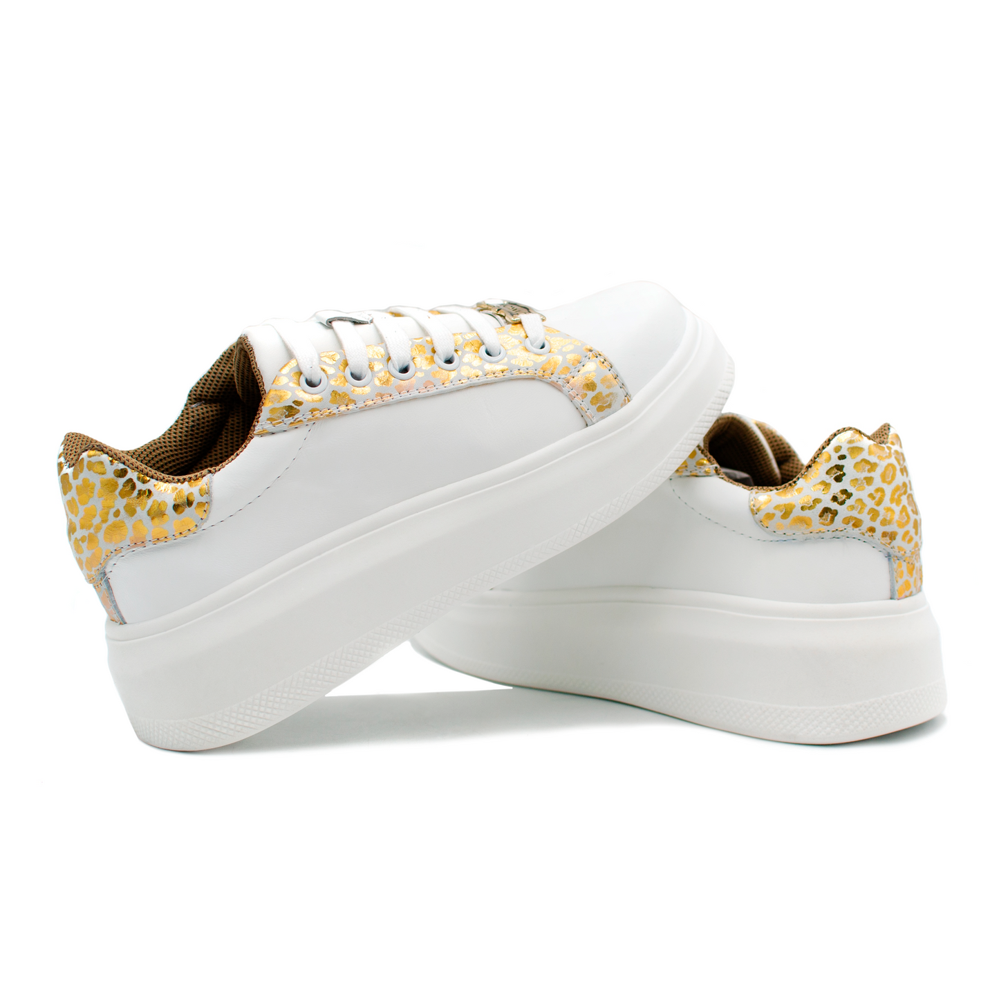 TENIS SNEAKER PARA DAMA EN PIEL CABRA LÍNEA "COLORS" CON PIEL DE BECERRO BLANCO - POW093J