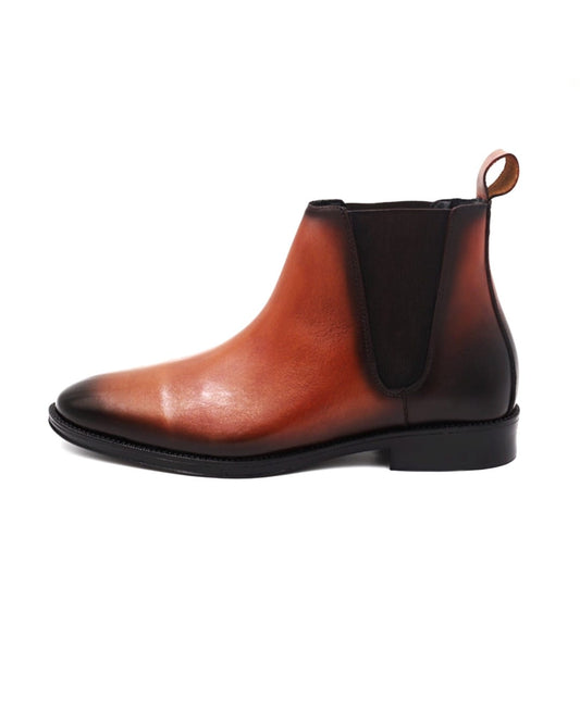 BOTÍN MIEL CLÁSICO DE PIEL PARA HOMBRE