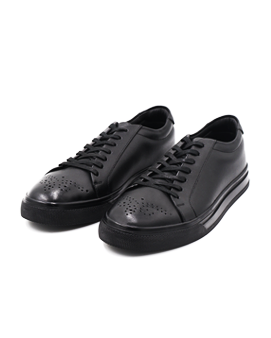 SNEAKER CASUAL NEGRO EN PIEL DE BECERRO PARA HOMBRE